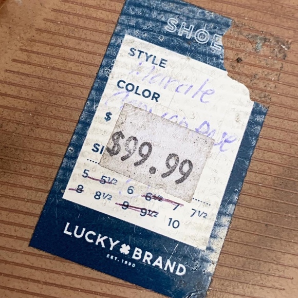 NWT Lucky Brand Marcile Suede Pink Chunky Heels - Picture 2 of 3